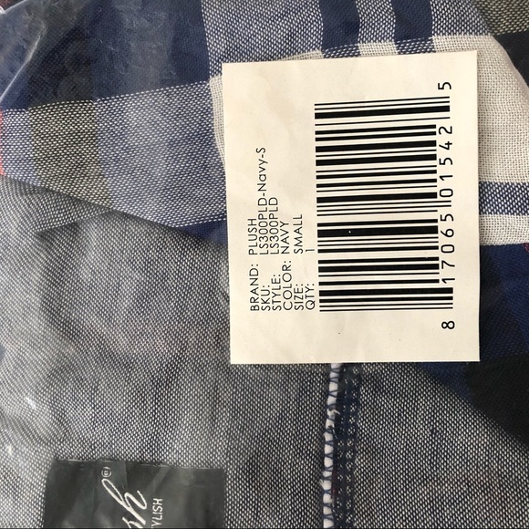 NWT Revolve Plush Apparel Blue Red Plaid Matching Pajama Set holiday ready - Picture 8 of 9